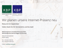 Tablet Screenshot of kbp-leipzig.de